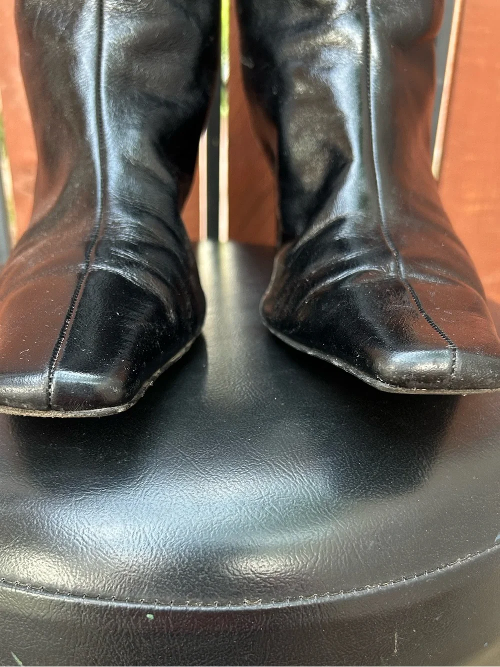 Khaite Ona Knee High Boots Black Leather - size 40EU